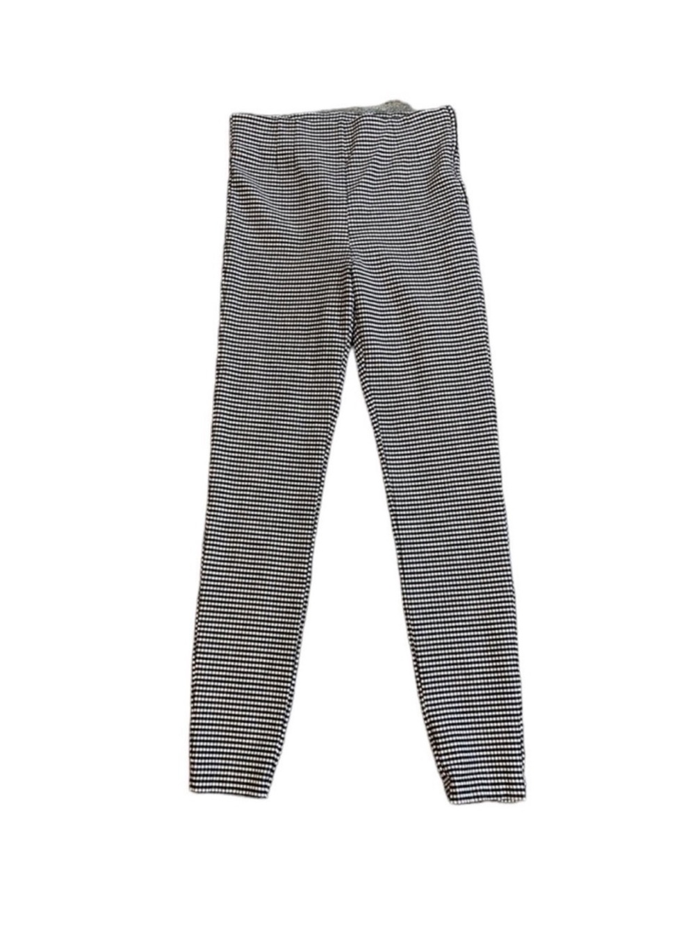 Zara Black & White Gingham Ankle Skinny Pants - Picture 5 of 6